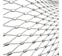 Metal Netting, 304 Stainless Steel Flexible Cable Rope Mesh, Durable Protective Net, Anti-Fall Barrier for Balcony, Versatile for Zoo Fencing and Garden Use-1.5×8m