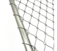 Metal Netting, 304 Stainless Steel Flexible Cable Rope Mesh, Durable Protective Net, Anti-Fall Barrier for Balcony, Versatile for Zoo Fencing and Garden Use-1.5×6m