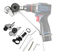 Metal Nibbler Drill Attachment, Heavy-Duty Sheet Metal Cutter for Electric Drill, Double-Cut Nibbler Tool for Fast Clean Cutting of Iron, Steel, Aluminum, Copper and Plastic Panels