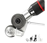 Metal Nibbler Drill Attachment, Heavy-Duty Sheet Metal Cutter for Electric Drill, Double-Cut Nibbler Tool for Fast Clean Cutting of Iron, Steel, Aluminum, Copper and Plastic Panels