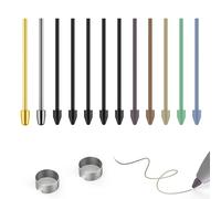 Metal Nibs/Tips Replacement for Samsung Galaxy Tab S9/S9FE+/S9 Ultra/S8/S8+/S8 Ultra/S7/S7 FE/S6/S6 Lite/S22/S23 Ultra S Pen，Plastic + Copper + Titanium Nibs/Tips+Clip + Organizer (2+5+5 pcs Set)