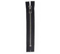 Metal No.5 Black Colour Nickel Free Zip #5 Zipper Closed End, 7 inch - 18 cm (Closed End)