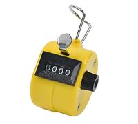 Metal Number Handheld Hand Tally Counter with Base Mount for Sports People Statistics Row Metal Made Hand Tally Counter Clicker