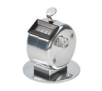 Metal Number Handheld Hand Tally Counter with Base Mount for Sports People Statistics Row Metal Made Hand Tally Counter Clicker