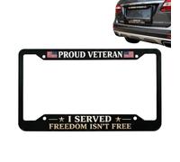 Metal Number Plate Frame, Easy Assembly and Rust Resistant, Patriotic License Plate Frame - for Trucks, Passenger Cars, Trailers, Motorhomes, ATV, Motor Vehicles, Saloon and Pick-up