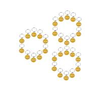 Metal Number Tags, 100pcs Aluminium Number Plate Tags 1-100 100-200 Key ID Label Chains Ring Metal(1 100)