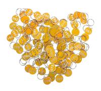 Metal Number Tags 100Pcs Key Tags Number from 1 to 100 Sauna Storage, Aluminium Alloy Numbers Plates Luggage ID Ring Labels(Yellow)
