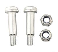 Metal Nut for Air Compressor Caster Wheel Mounting Systems Where For 12mm Inner Hole Wheel Hub Dimensions Apply (B)