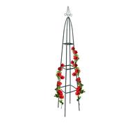 Metal obelisk trellis Climbing Plant Support 200 cm Dark Green Garden Obelisk