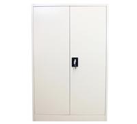 Metal Office 2 Door Filing Cabinet Lockable Storage Unit 140cm Flatpack Document