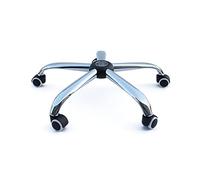 Metal Office Chair Base with Wheels, Adjustable Lift Stool Legs, 30cm White Replacement Parts for Office & Home Chairs, Durable & Stylish Design