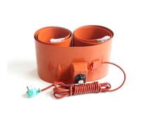 Metal Oil Drum Heater Drum Heater Belt,20L-200L Oil Drum Pail Heaters Silicone Rubber Barrel Band Heater,Electric Silicone Heating Pad,with Adjustable Rotary Thermostat 30-(Size:200L 1740*250mm 2000W)