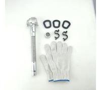 Metal Oil Pourer Set for 5L, 10L & 20L Jerry Cans - Flexible Nozzle, Leak-Proof Seal, 30 cm Spout, Includes Filter, Hooks and Seals