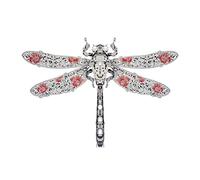 Metal Onychothemis Tonkinensis Dragonfly Model Kit, 3D Stainless Steel DIY Assembly Insect Display Ornament, Creative Handmade Desk Decoration Gift for Adult & Teens