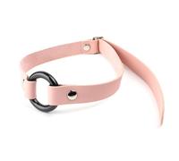 Metal Open Mouth Oral Gag O Ring Full Silicone Head Harness Straps Couples Slave BDSM Adult Games Sex Products for Women Gay Sex Toys Women Pink One Size