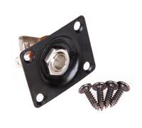 Metal Output Input Plate Screws Guitar Replacement Parts 1/4in Square Output Plate Guitar Bass Socket