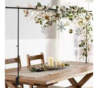 Metal Over The Table Rod Stand, Over Table Hanging Rail Balloon Arch Stand Banner Holder Party Supplies For Birthday, Christmas, Wedding, Festivals, 100x242cm