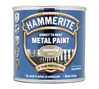 Hammerite Direct to Rust Metal Paint Smooth Finish 750ml, Gold, Metal Paint