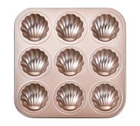 Metal Pan for Baking Standard 9 Cup Nonstick Cupcake Pan with Handle Odorless Metal Baking for Egg Cupcakes Pan for Baking Little Rabbit Footprints Pig Shaped Mini Cake Pan (Brown3, One Size)