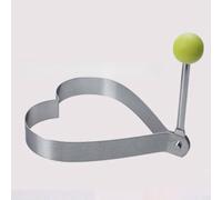 Metal Pancake Ring Shaper For Making Perfectly Shaped Fried Eggs Breakfast Gadgets In Silver Color With Build Quality(Heart)