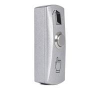 Metal Panel Door Bell Push Buttons, Zinc Alloy Shell Push Exit Release Door Switch Button for Door Access Control, Push to Exit Button Switch NO/COM Output for Video doorbell Door Phone