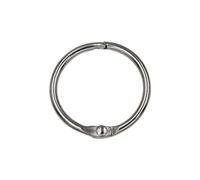 Metal Paper Binder Ring Clip Hooker, Loose Binder, Keychain or Index Card, Notebook Keychain Ring for Women