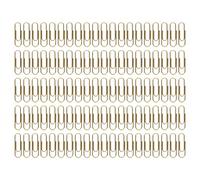 Metal Paper Clips 100pcs | Oxidation Protected & Secure Hold Design | Office Supplies for Document Organization/Book Marking/School Projects | 1.1 Inch with Storage Box (Gold)