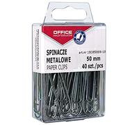 Metal Paper Clips Office Products Smooth 50 Mm in a Box 40 Pieces Silver/Small Office Accessories/Type-Metal/Kind-in a Box/Material-Metal/Colour-Silver/Size-50mm