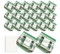 Metal Paper Clips | Pack of 20 File Storage Notebook Clamps - Quick Find Multipurpose Clips, Folders for Offices and Students