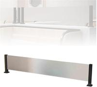 Metal Partition Panels with Frosted Glass Work Surface - Stylish Divider for Office & Dining Areas