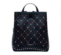 Metal Patch Women's Backpack, female, Desigual, Backpacks, Black, ONE SIZE, Bags ONE SIZE