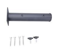 Metal Patio Umbrella Clamp for Deck Railing Easy Install Support Bracket with 4 Screws Ideal for Outdoor Use Sturdy and Umbrella Holder.