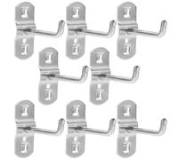 Metal Peg Hooks for Square Tube Shelves - Heavy Duty Tool & Kitchen SIL nizers Perfect for Garage & Home Storage Solutions