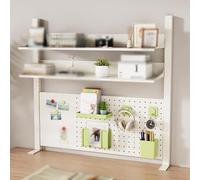 Metal Pegboard Organizer Kit for Desktop - Versatile Desk Hutch Storage Solution for College Dorms & Offices - Efficient Organization & Stylish Decor