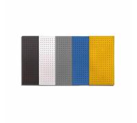Metal Pegboard Panel 17.7x35.4 Wall Mounted Tool for Garage Workshop Kitchen & Storage Modular Yellow Boards for Efficient Space Management & Easy Access