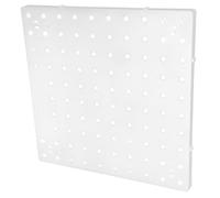 Metal Pegboard Panel for Wall Garage and Workbench Storage | White Plastic Build, Multi Functional Wall Mounted Design, Simple Stylish Look for Bathroom Drawer Use