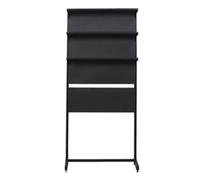 Metal Pegboard Set - 4 Cold-Rolled Steel Boards & 3-Tier Storage Rack - Heavy-Duty Floating Shelves for Office Garage Tool nization - Supports 88lbs (White 36"x75")