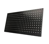 Metal Pegboard with Hooks - 90x45cm Wall Storage Organizer for Garage, Tool Panel, Utility Bins, Black - Durable Tool Board for Efficient Home & Workshop Organization