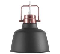 Beliani Pendant Lamp Narmada Metal Graphite Grey
