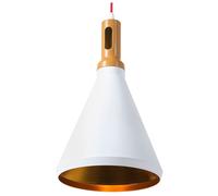 Beliani Metal Pendant Lamp White Mackenzie