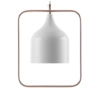 Beliani Metal Pendant Lamp White Mavone