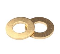 Metal Penny Washers, Brass Flat Washers M2-M24 Assortment 0.4-4mm Thickness Pack(M3x7x0.5mm (100pcs))