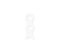 Metal Perforated Zinc Coated Steel Multi Purpose Builders Fixing Strapping Band 12mm x 0.7mm (3m Roll) (White)