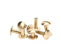 Metal Phillips Head Post Nail, 10pcs Solid Brass M3 Binding Screws, 4mm Shaft, 3-30mm Rod Length(22mm)