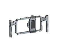 Metal Phone Cage, Adjustable Length and Width for Smartphones with a Size of 17.2 x 9 cm, Aluminium Alloy Construction, 1/4 Screw Hole, 5 Cold Shoe Smartphone Cage