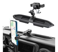 Metal Phone Holder for Jeep Wrangler JL JLU Gladiator JT 2018 2019 2020 2021 2022 2023 Multi-Holder Phone Holder Kit with Extension Arm and Metal Rod, No