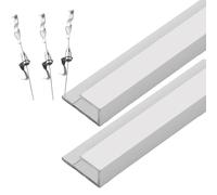 Metal Photo Display Hanger with Wire Rope for Ceiling, Art Gallery Painting Hook for Hanging Paintings, Hand-Made Art Pieces, and Drawings