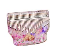 Metal Piano Keys Kalimba Thumb Piano Crystal Acrylic Clear Sound Quality, for Music Enlightenment, Music Teaching Finger Piano(Purple,34keys)