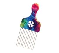 Metal Pick Comb Afro Comb Metal Hair Comb Hair Styling Comb Stainless Steel Hair Pick Hairdressing Styling Tool
