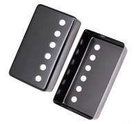Metal Pickup Cover Humbucker Type for LP Style Electric Guitar with 50mm and 52mm Pole Spacing Suitable for Repair (50mm black)
